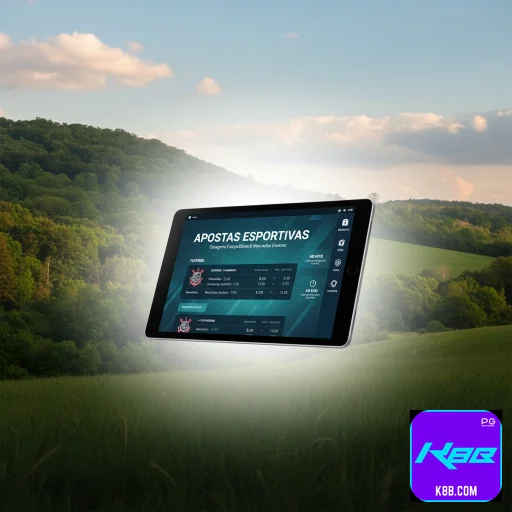 Tela de login oficial k8b.com com acesso seguro