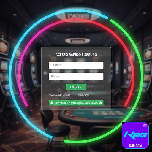 Acesso móvel rápido e seguro na k8b.com